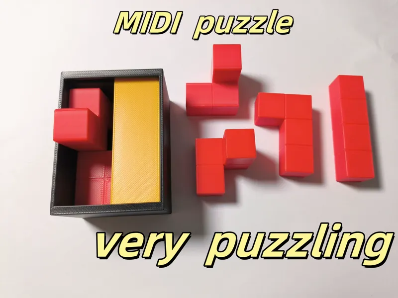 MIDI 立体拼图  收纳 puzzle （十级难度）