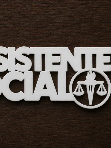 Llavero: Chaveiro Assistente Social - Acessório Profissi... — vista de referencia 2