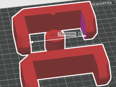 75mm table thickness + longer distancer 