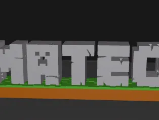 MATEO Placa Minecraft 