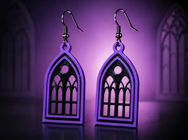 Gothic Cathedral Window Earrings