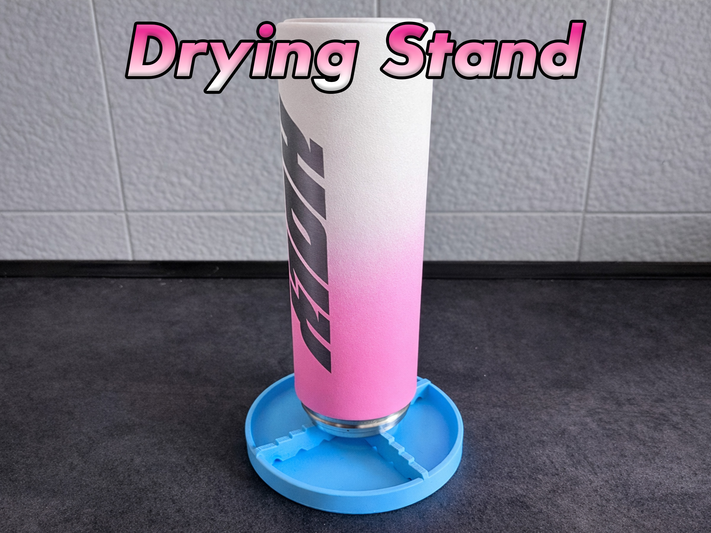 Miniatura 1 do modelo 3D Bottle & Flask Drying rack - Stackable