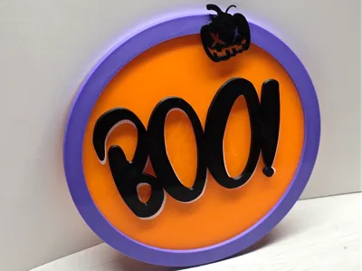 BOO! Sign – Easy Halloween Wall Décor
