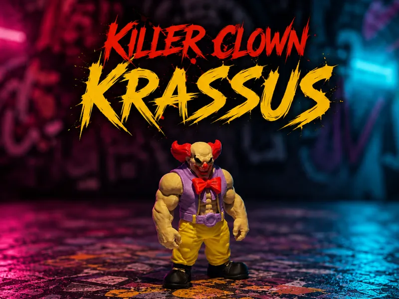 Killerclown "Krassus" der gnadenlose Muskelprotz