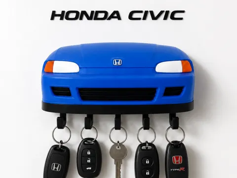 Llavero: Honda Civic – Support mural porte-clés — referencia de MakerWorld