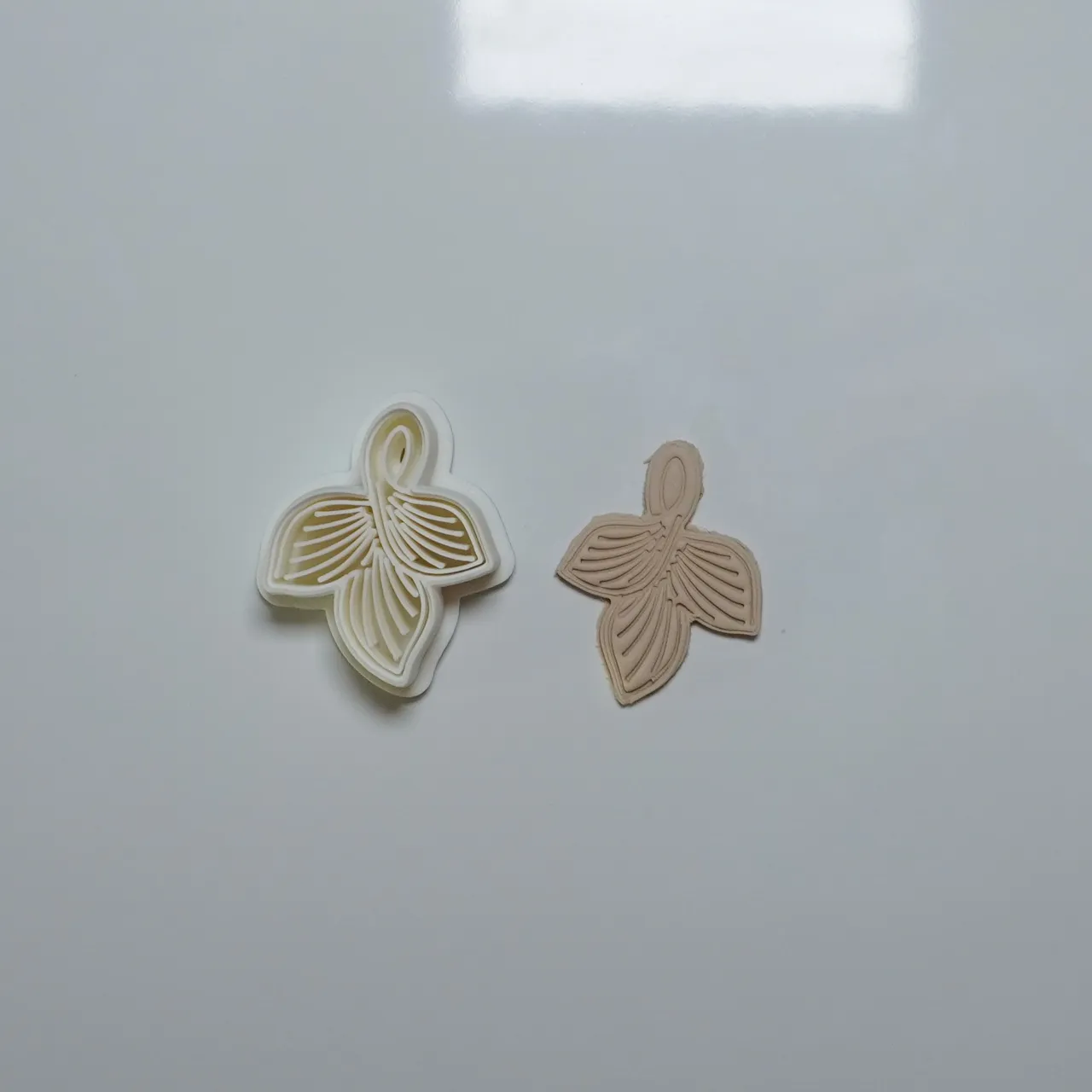 Twisted Leaves Polymer Clay Cutter Earrings view 2
