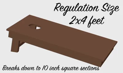 Regulation Cornhole Board (parts snap together)