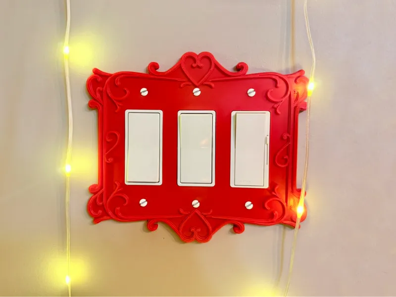 Victorian Style Triple Light Switch Cover