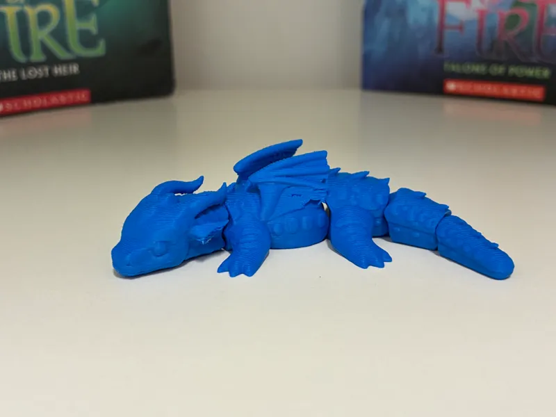 Baby Wings of Fire SeaWing - Cute Flexi Dragon