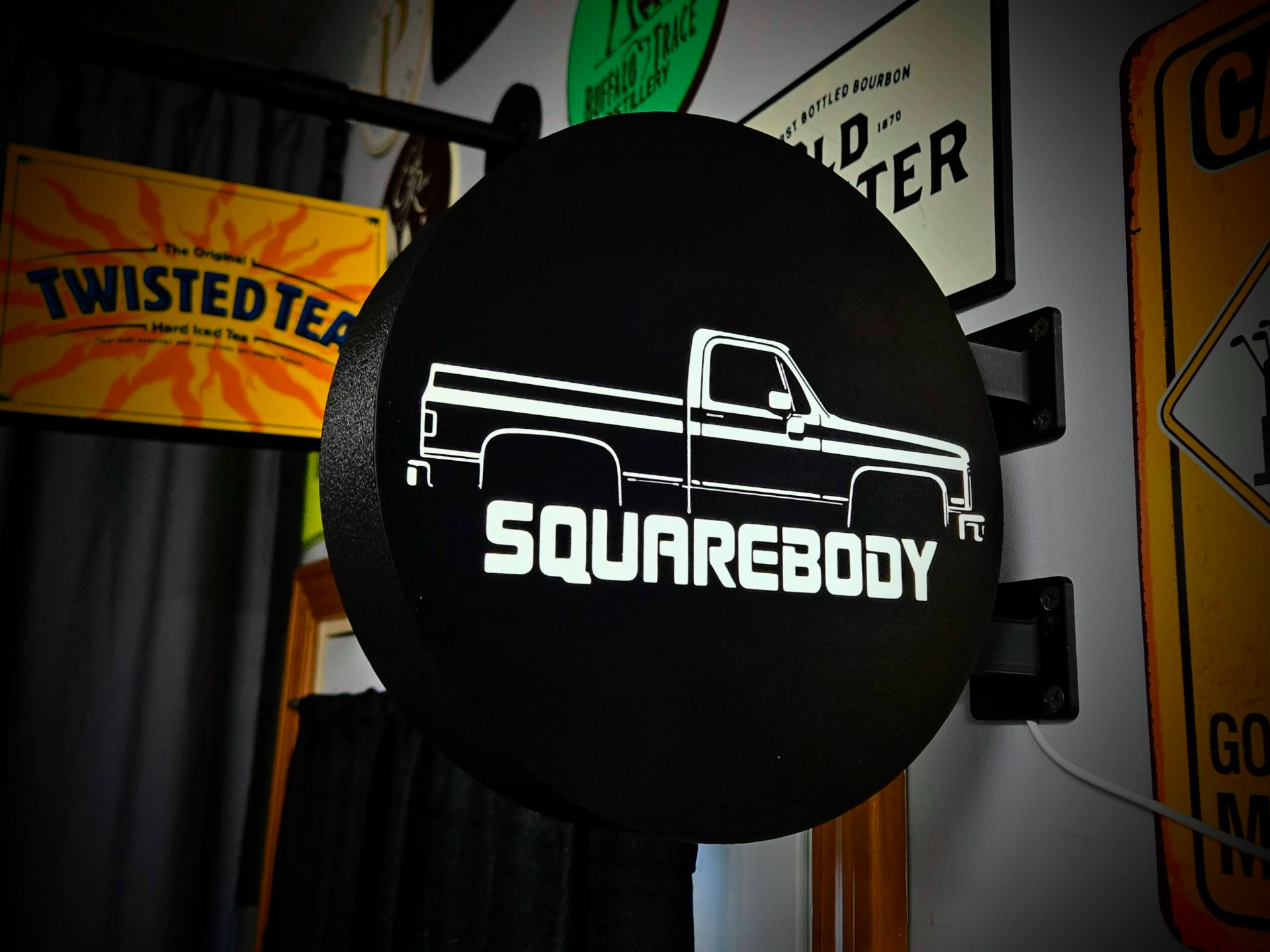 Squarebody Chevy ~ 2-Sided Wall LED Lightbox Sign
