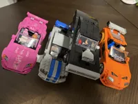 Holder for 4 cars in the same direction