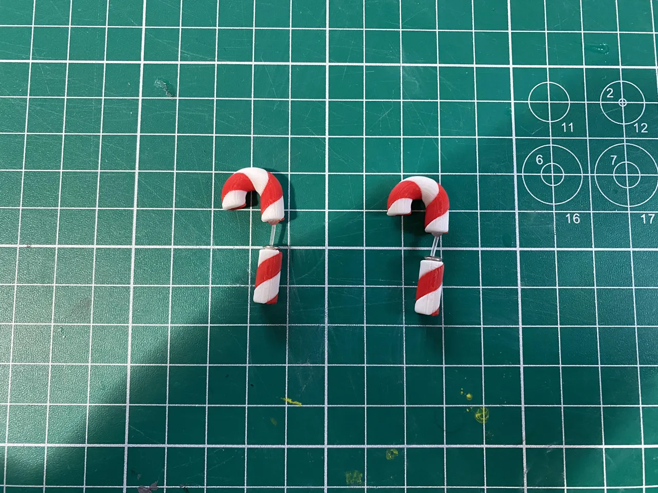 Mini Candy Cane Earrings view 3