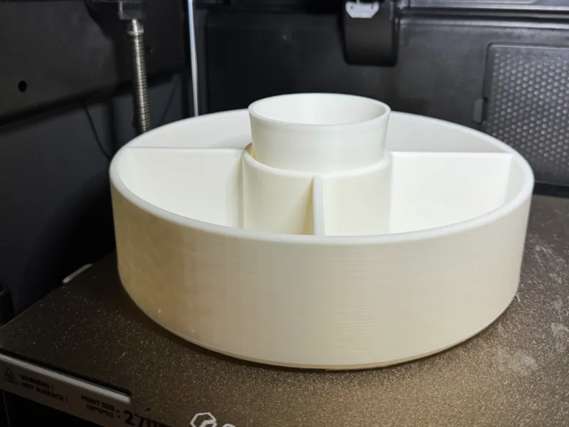 bowl for peanuts and cup for salty sticks