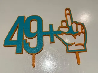 Candeline Torta 50 Anni - 49+1