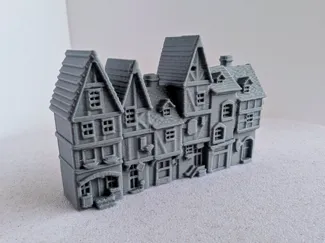 Medieval Row Houses Miniature 058