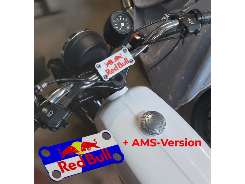 Simson S50/51 Lenkerauflage Blech - Red Bull