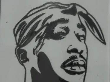 wall art tupac 