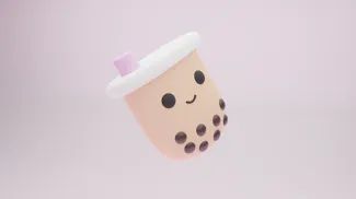 Boba Tea Keychain