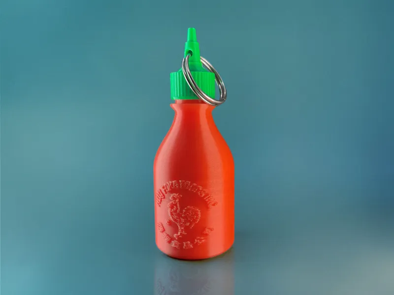 Sriracha Keychain