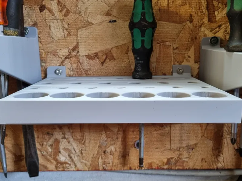 Tool/screwdriver holder for wall mount