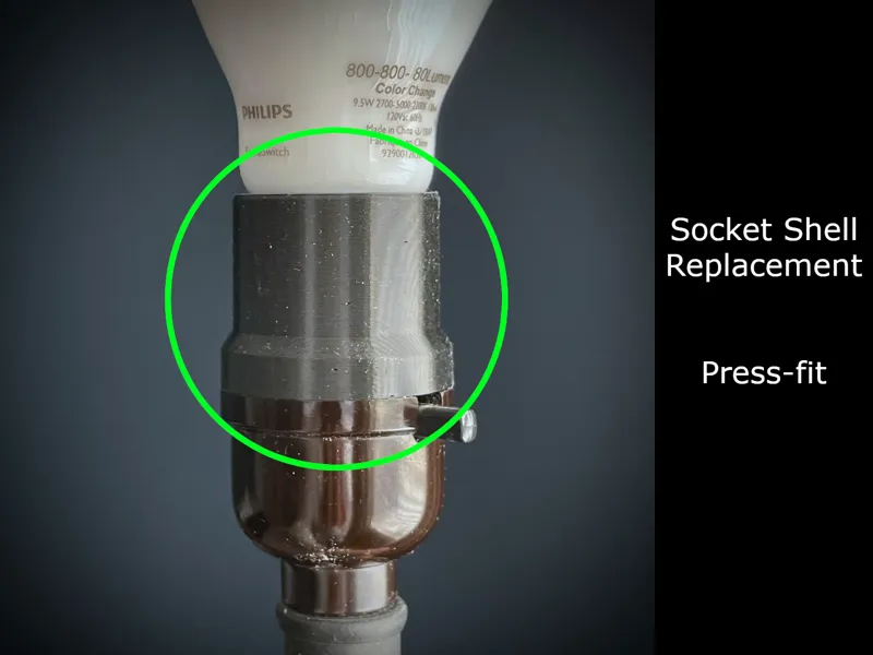 E26 Lamp Socket Shell Replacement