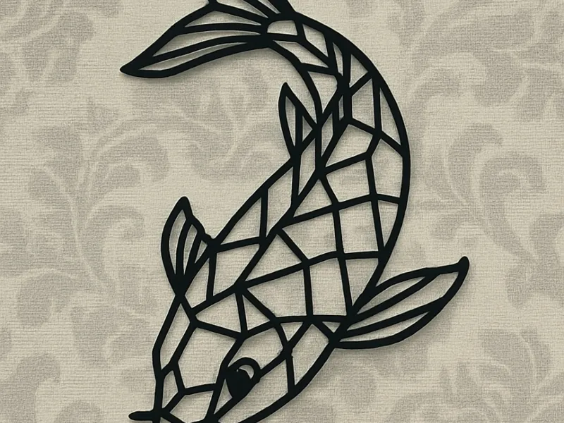 Koi/Fisch Wanddeko