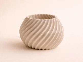Vase Boule Spiralé