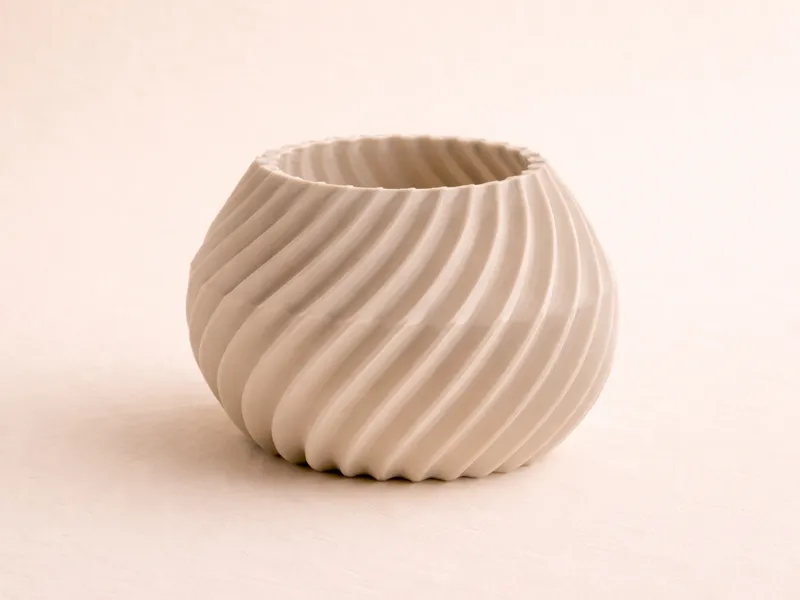 Vase Boule Spiralé