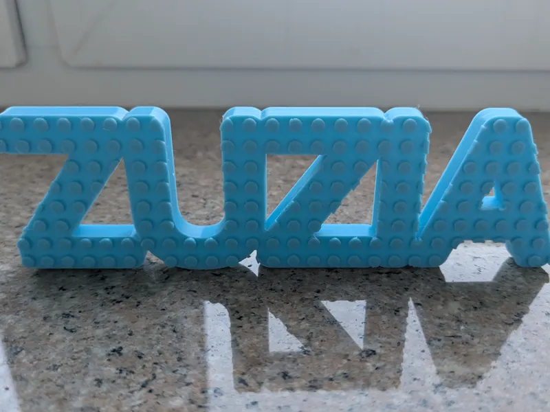 Zuzia Brick compatible sign