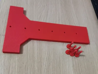 Parametric Shelf Peg Hole Drill Template