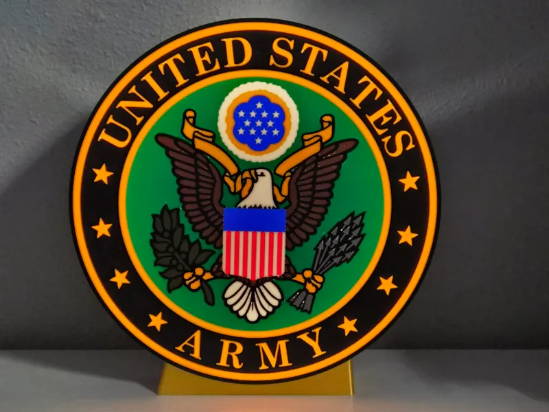 US Army Emblem LED Lightbox