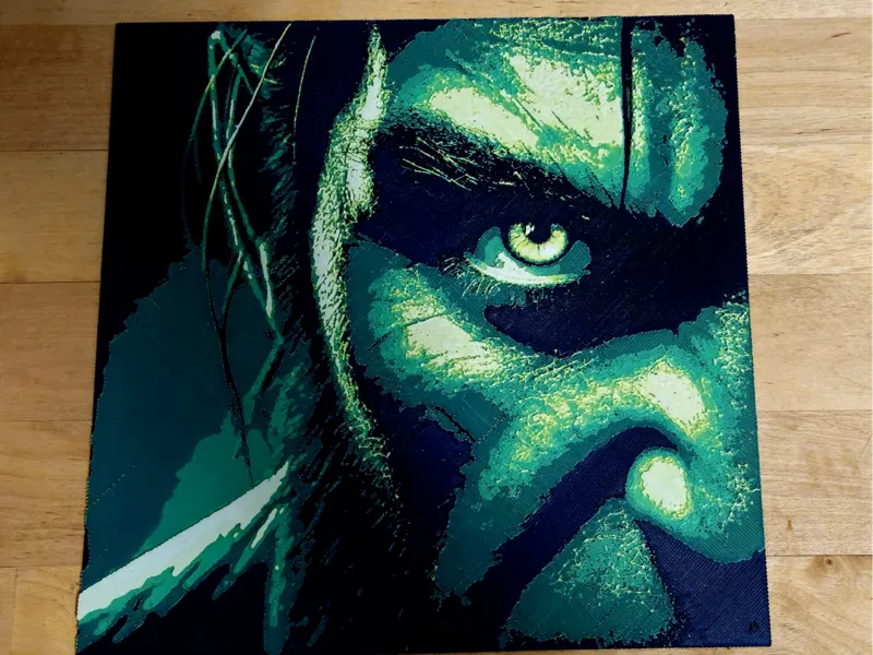 Hulk Inspired HueForge
