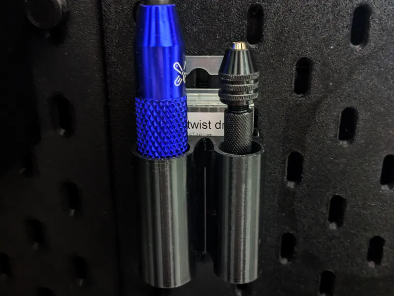 Skadis mini hand drill and deburring tool holder 