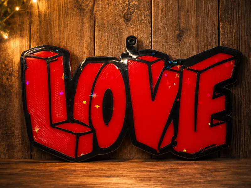 Love Design Schild