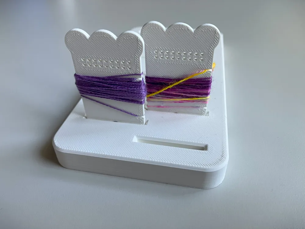 Embroidery Thread Organizer with Stand and Tray - Free 3D Print Model ...