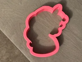4" Unicorn Head Wavy Main Cookie Cutter