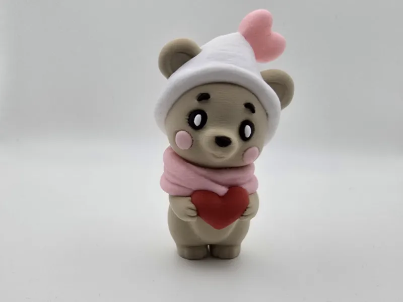 Valentin-Lieblicher Teddybär mit Herz