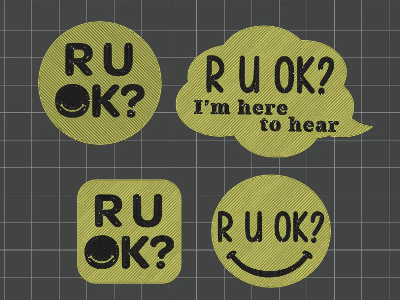 R U OK Badges