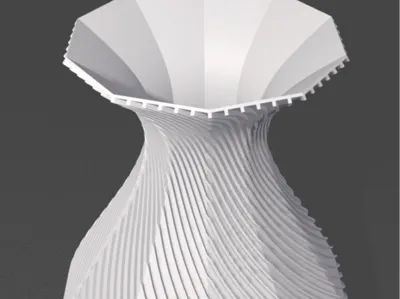 curved vase