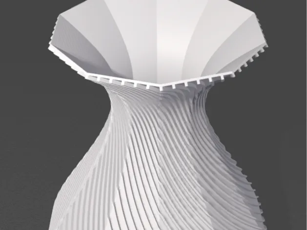 vase geschwungen