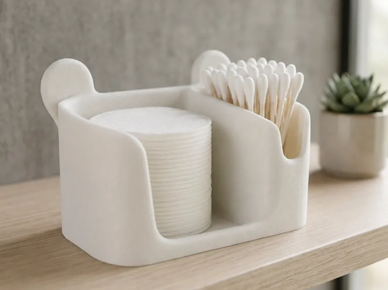 Modern Bathroom Holder for Cotton Pads & Qtips