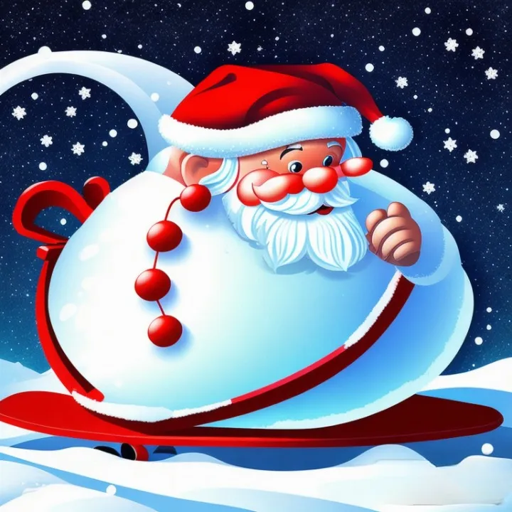 snow santa claus