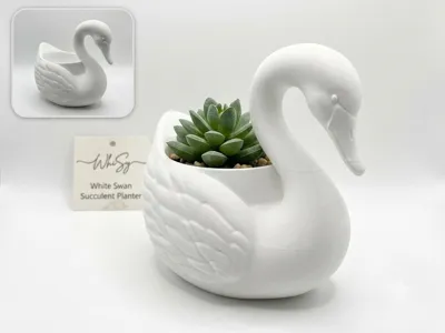 Elegant Swan Planter