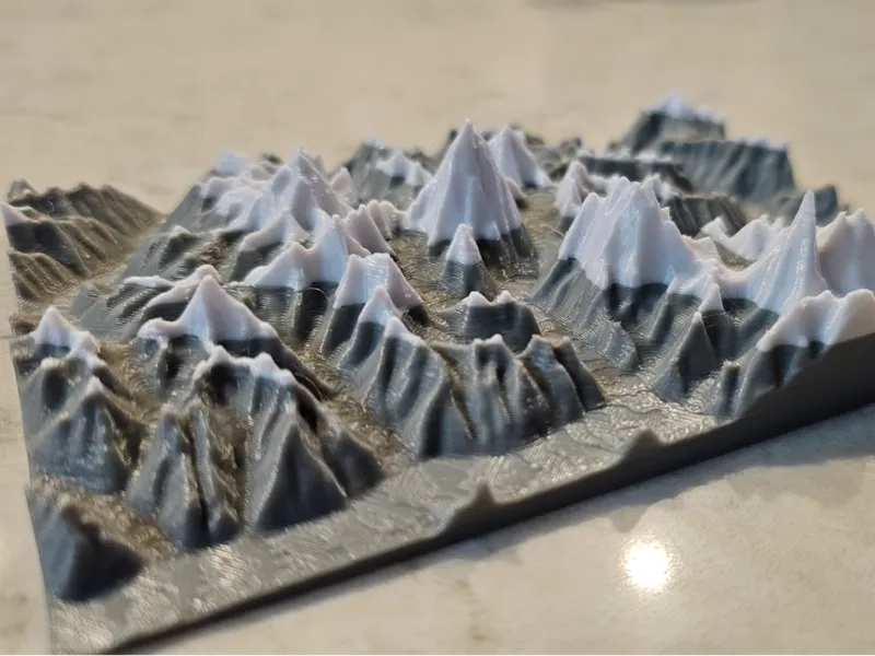 K2 Topographic 3D Model
