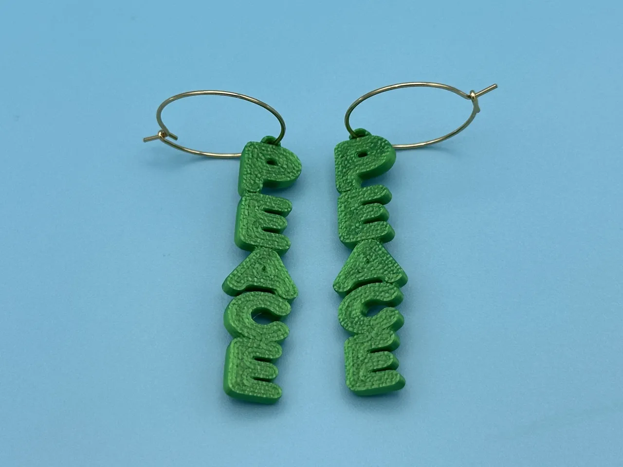 Peace Statement Earrings (less than 2 grams) view 3