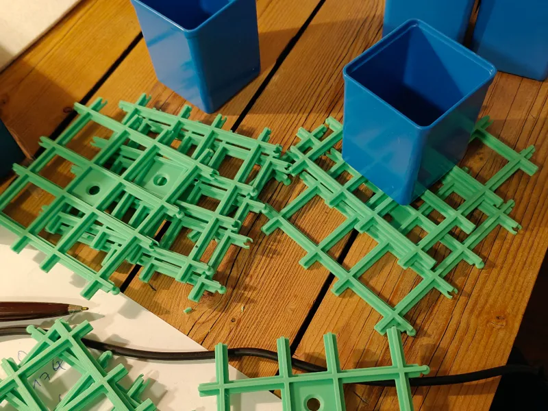 Mudular Grid for AUER PACKAGING Bins - Cut f IKEA