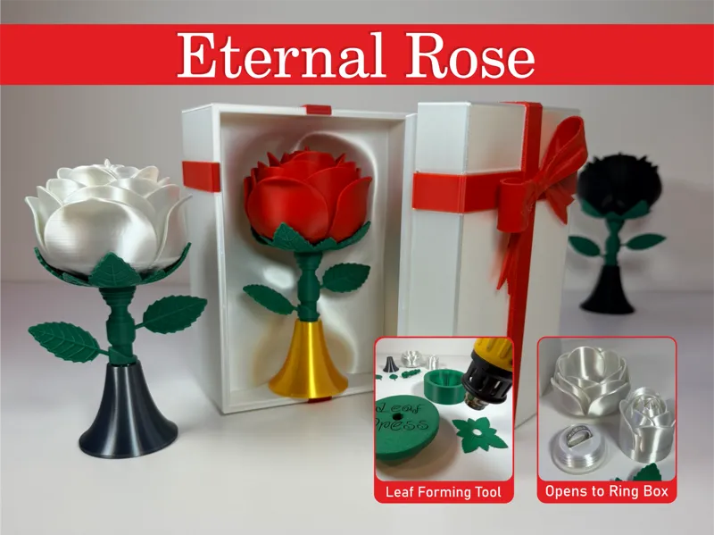 Eternal Rose – Hidden Ring Box