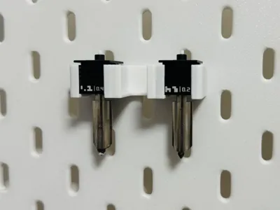 Nozzle Hotend Organizer IKEA Skadis Pegboard Accessories