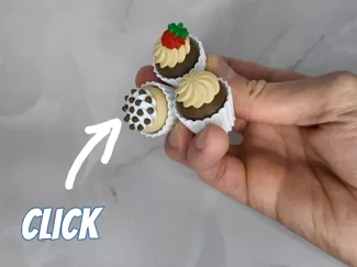 Cupcake - fidget toy (clicker)