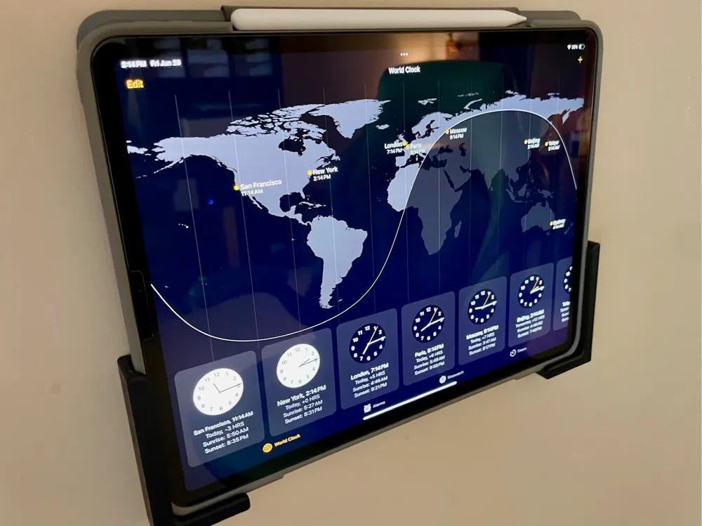 iPad Wall Mount (15mm width) by MunkyCream MakerWorld